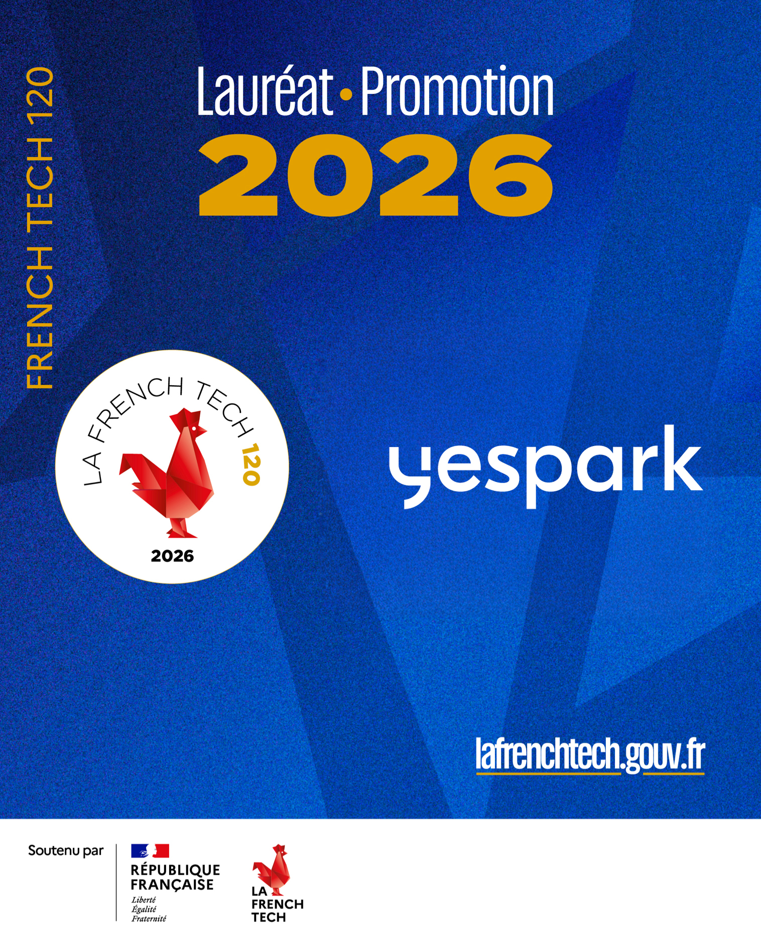 Yespark Group, lauréat de la French Tech 120, pour la 3ème fois