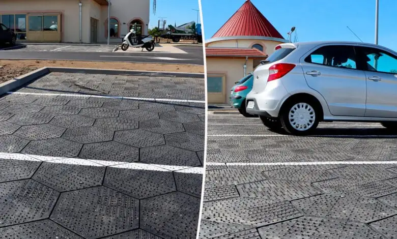 Des places de parking à base de déchets de la culture d’huîtres !
